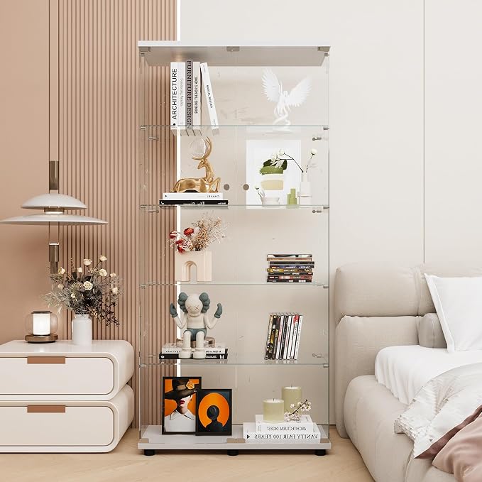FLYMUHJIA Curio Cabinets with Tempered Glass Doors - Image 3