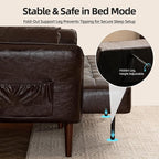 HALLYBEE 85” Futon Sofa Bed, Sleeper Sofa, Small Couch - Image 7
