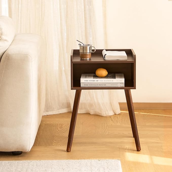 MaxSmeo Small Nightstand, Mid Century Modern Side Table Bedroom - Image 6