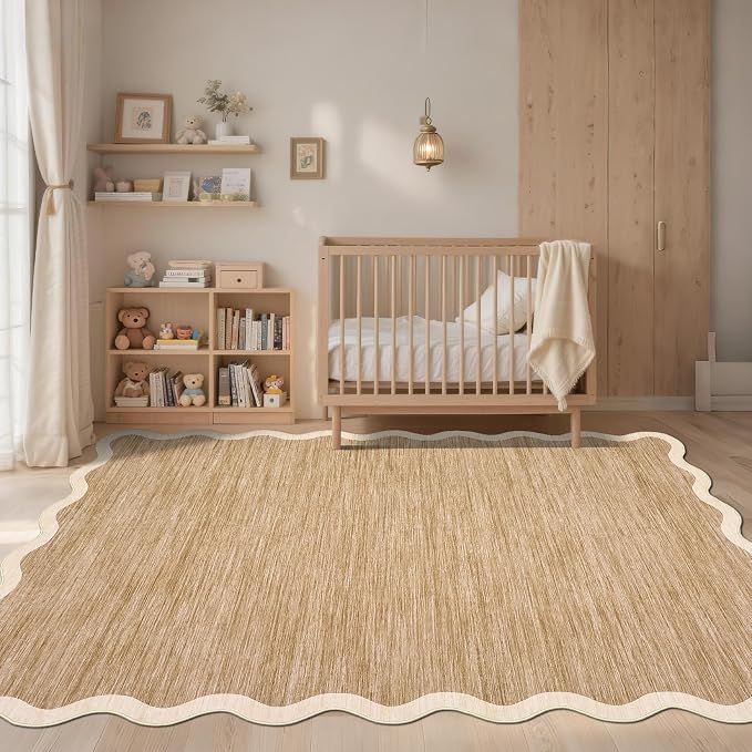 GarveeHome Scalloped Washable Rugs 10x13 Rug - Image 2