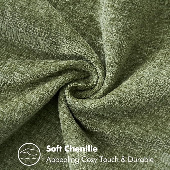 MIULEE Decorative Lumbar Throw Pillow Covers 12x20 Inch Sage Green 2 Pack | - Image 3