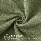 MIULEE Decorative Couch Throw Pillow Covers 20x20 Inch Sage Green 2 Pack | - Image 3