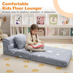 MeMoreCool Kids Tri-Fold Sofa Bed – Glow Star Floor Mattress & Foldable Futon - Image 3