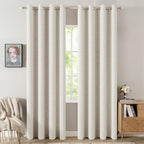 MIULEE 100% Blackout Linen Curtains by MIULEE