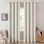 MIULEE 100% Blackout Linen Curtains by MIULEE