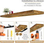 Sorbus Floating Shelves for Wall - Image 4