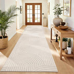 Pauwer 3x10 Area Rugs for Living Room, Modern Non Slip Washable Rug, Soft Fluffy by Pauwer