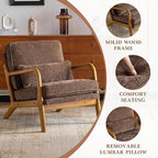 Karl home Mid Century Modern Accent Chair - Image 4