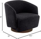 MINCETA Accent Chair, Modern Swivel Chairs - Image 2
