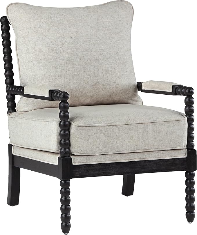 DUHOME Linen Fabric Spindle Accent Chair - Image 9