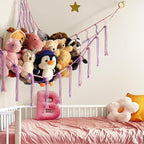 mirolam Large Stuffed Animal Hammock Corner Net - Image 2