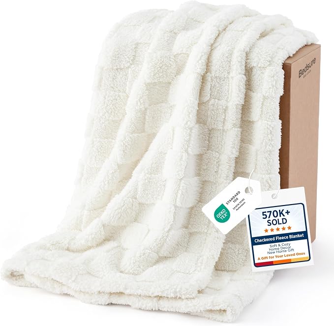 Bedsure GentleSoft White Throw Blanket by Unknown