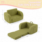 Toddler Couch, 2-in-1 Toddler Chairs Comfy 1-3 Years Old, Toddler Chair - Image 3