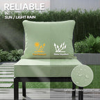 24x24 Inch Outdoor Chair Cushions Set of 4, Patio Furniture Cushions - Image 3