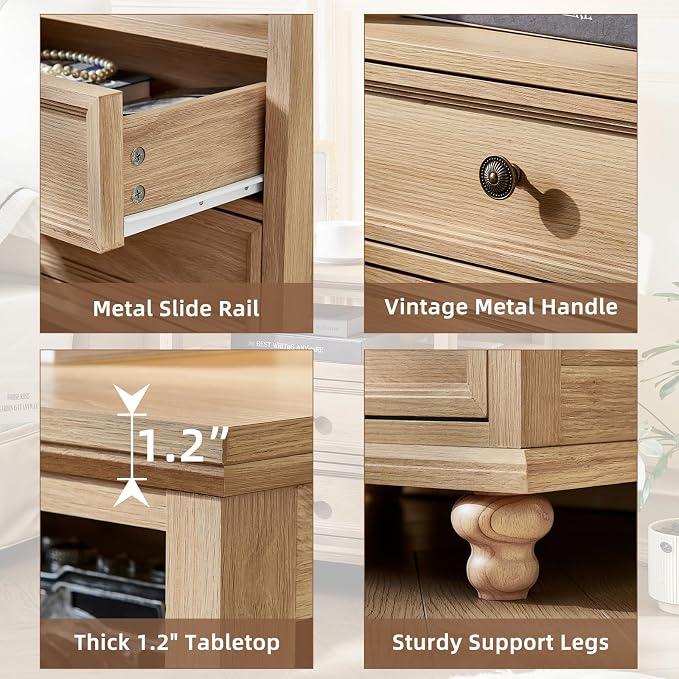 Joaxswe Farmhouse Nightstand Set of 2 - Image 5
