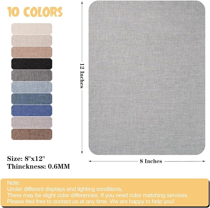 Canvas Repair Patch 8 x12 Inch, Self-Adhesive Waterproof Linen Repair Patches - Image 2