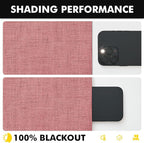MIULEE 100% Blackout Linen Curtains 42 x 90 Inch Dusty Rose Pink 2 Panels | - Image 7