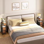 HOOBRO End Table with Charging Station, Narrow Side Table with 2 Fabric Drawers - Image 7