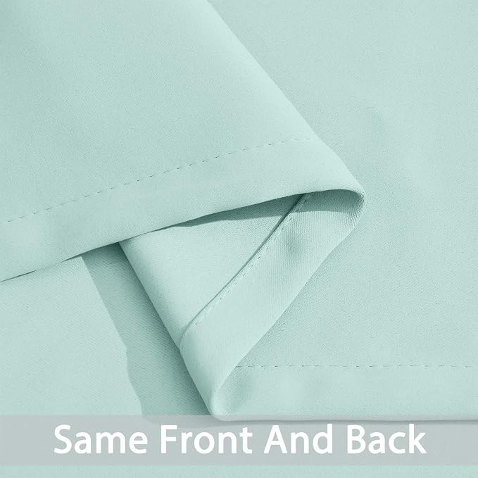 Yakamok Room Darkening Curtains 52x90 inch Length Aqua-Living Room | 2 panels - Image 6