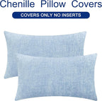 CaliTime Decorative Couch Throw Pillow Covers 26 X 16 Inches Baby Blue | Pack - Image 6