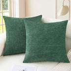 CaliTime Decorative Couch Throw Pillow Covers 20 X 20 Inches Dark Green | Pack by CaliTime