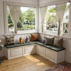 L Shape Storage Bench, Kitchen Breakfast Nook Bench, Backless Corner Bench Nook by TAMUNE