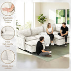 LEVELEVE 112.5" U-Shape Modular Sofa - Image 5