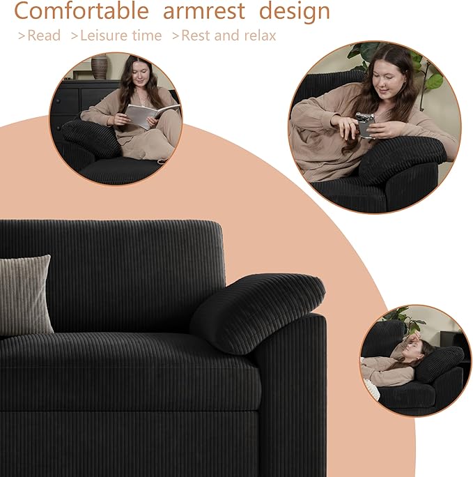 EASE MOOSE Oversized L Shaped Sectional Modular Sofa, Large U Shaped Sectional - Image 7