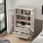 52" Tall Display Cabinet with Glass Doors, Glass Display Case Storage Cabinets - Image 5