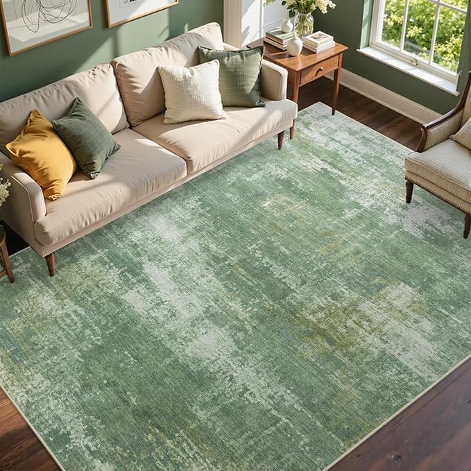 5x7 Ft Area Rugs for Living Room, Soft Non-Slip Washable Rugs Modern Abstract by Cuzwlovita
