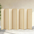 8 Panel Room Divider and Extra Wide Folding Privacy Screen, Bamboo Room Divider by cocosica