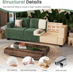 YOUDENOVA 2 Piece Set Comfy Sofa Couch, Loveseat Sofa * 2 - Image 6