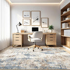 LOONGRUG 10x12 Area Rug Washable Large Neutral Modern Living Room Rug | - Image 7