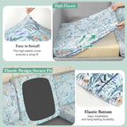 12Pcs Patio Cushion Covers Stretch Outdoor Furniture Protector Slipcovers | - Image 4