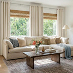 100% Blackout Linen Textured Curtains 63 Inch Long, Butter Cream | 100% - Image 5