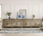 WAMPAT Farmhouse TV Stand for 85 inch TV - Image 8