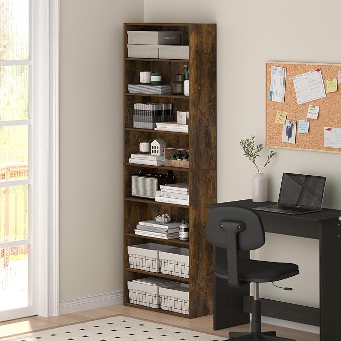 Furinno Basic Book Shelf, 8-Tier Bookcase - Image 2