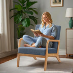 ELUCHANG Mid-Century Modern Accent Chair - Image 2