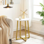 HOOBRO Side Table, Round End Accent Table - Image 4
