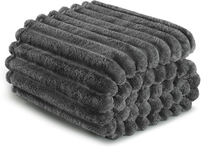 Exclusivo Mezcla Striped King Size Fleece Blanket - Image 8