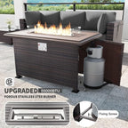 Kullavik 8 Pieces Outdoor Patio Furniture Set, Sectional Sofa Set - Image 2