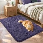 2x3 Taro Purple Fluffy Soft Area Rug Non-Slip by ModernHomeDecor