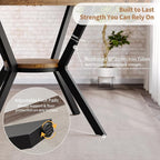 MECHYIN Round Dining Table for 2-4, 42 Inch Wood Kitchen & Dining Room Tables - Image 6