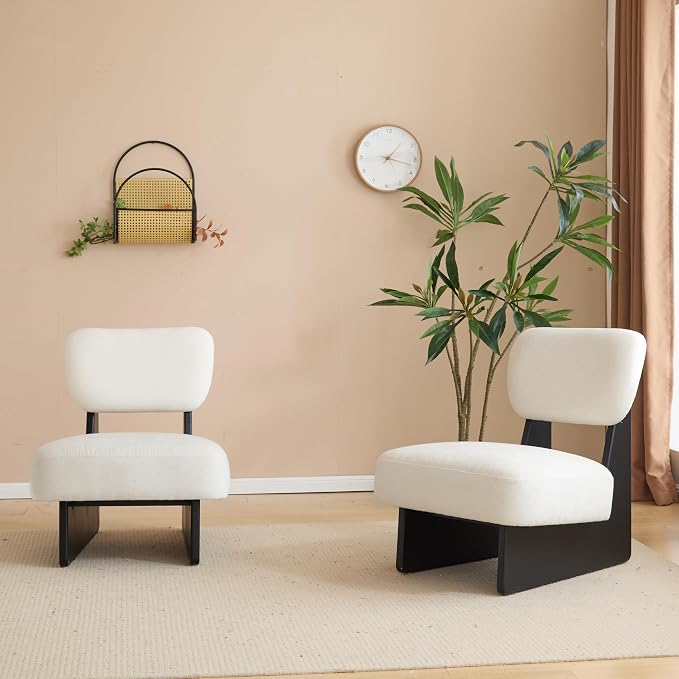 Accent Chairs Set of 2, Mid-Century Modern Chair - Image 4