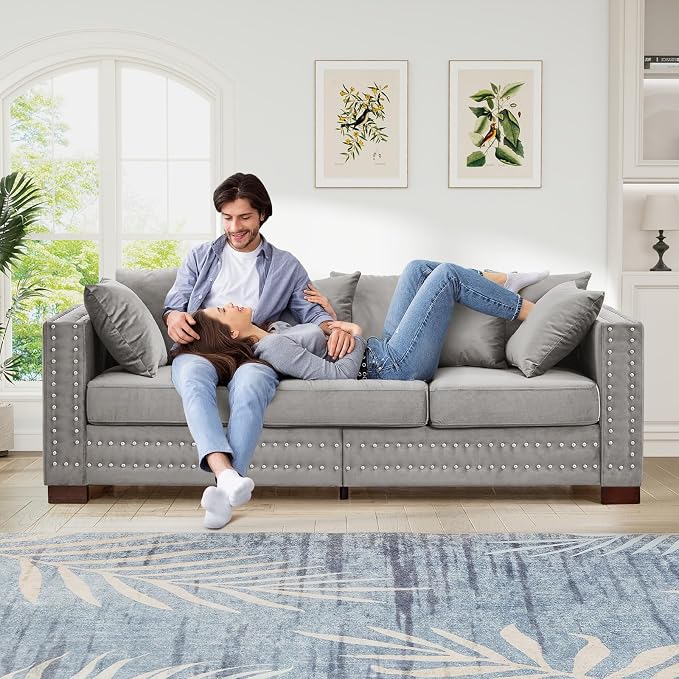 84.5"W Mid Century Modern Couch - Image 3