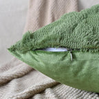 Set of 2 Soft Moroccan Throw Pillow Covers 22x22 Inch Plush Boho Decorative - Image 3