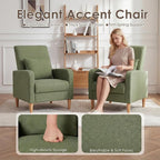 COLAMY Mid-Century Modern Upholstered Accent Chair - Image 3