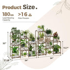 Bamworld 2 Sets of Package Plant Stands Indoor Wood Plant Shelf Outdoor Tiered - Image 5