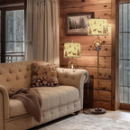 Scenekoy Rustic Farmhouse Antlers Floor Lamp - Image 5