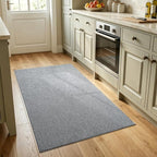 3x5 Grey Area Rug Washable Non-Slip Soft Thin - Image 2